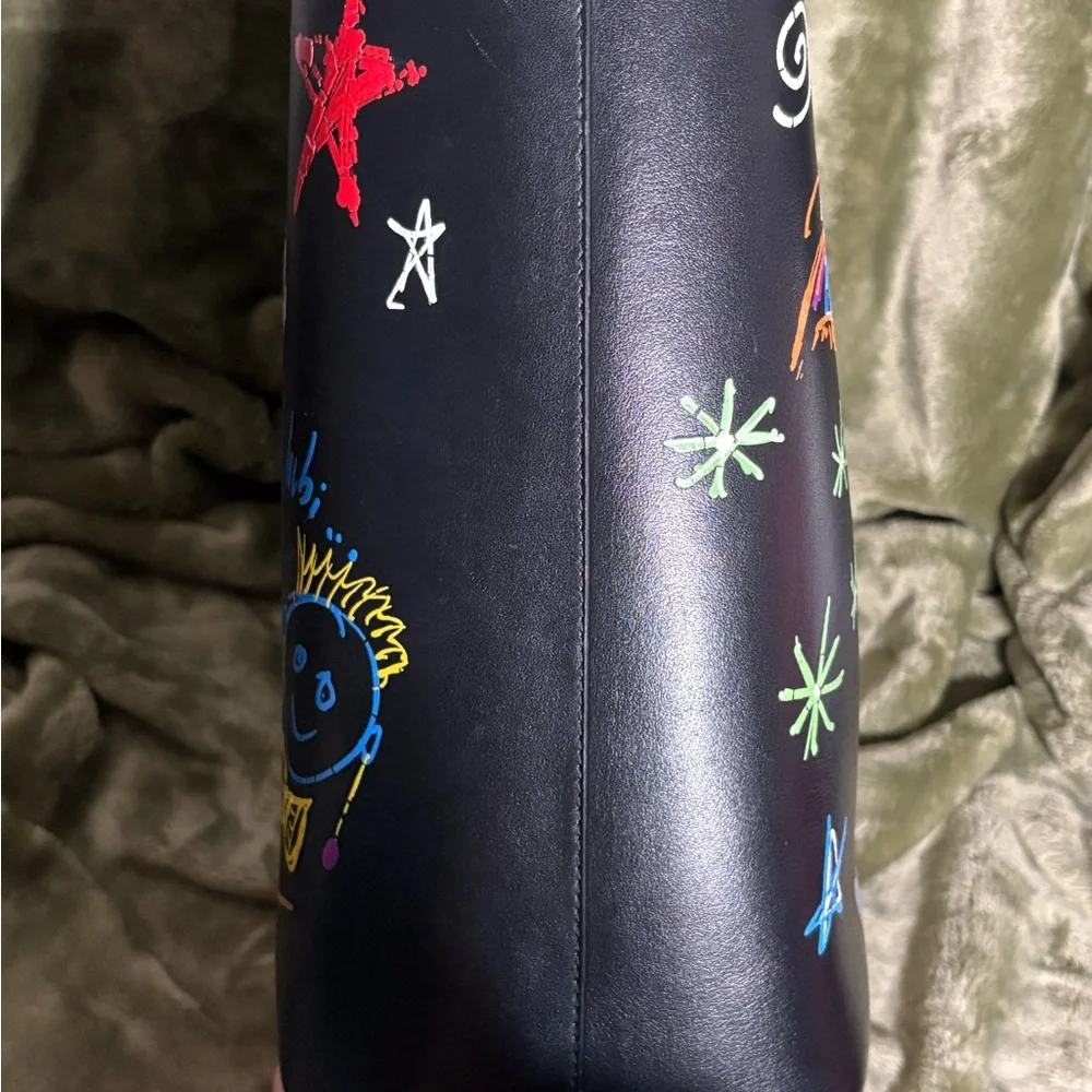 ❌SOLD❌ Christian Louboutin LARGE Black Multicolor Graphic Tote. - Picture 2 of 13